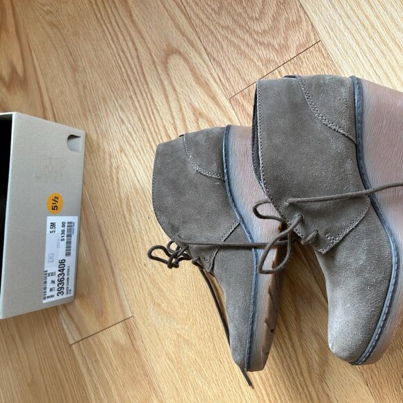 Clarks Hazen Charm 5.5 femme bottillon botte suède gris (130tx) - Picture 4 of 5